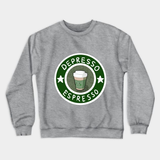 depresso espresso Crewneck Sweatshirt by tarrotpatch